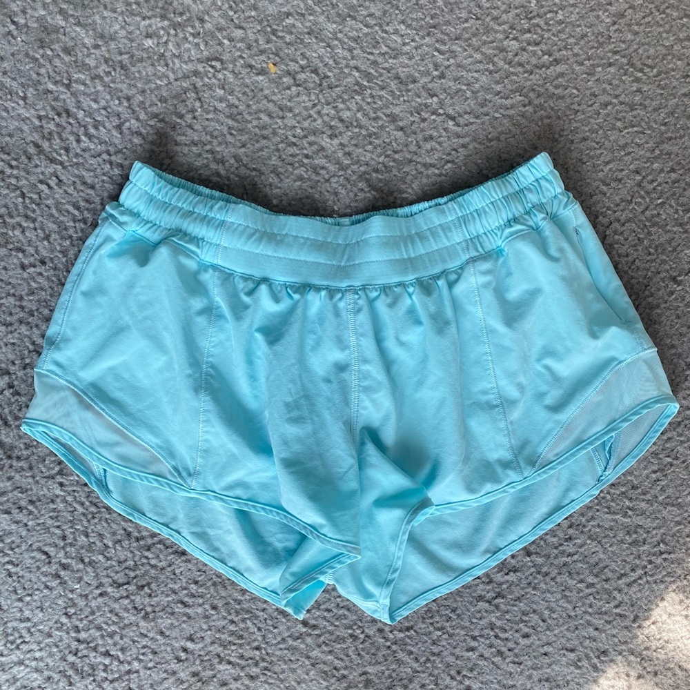 Light blue lulu lemon shorts